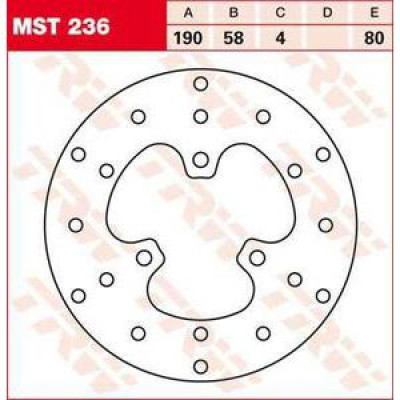 DISC FRÂNĂ TRW-LUCAS MST236 DISC FRÂNĂ TRW-LUCAS MST236