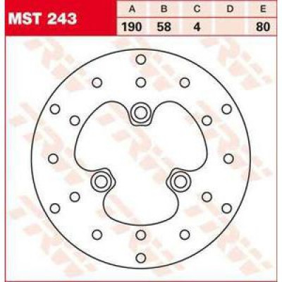 Plăcuțe frână față TRW-LUCAS MST243 Plăcuțe frână față TRW-LUCAS MST243