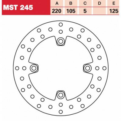 PLĂCUȚE FRÂNĂ SPATE TRW-LUCAS MST245 PLĂCUȚE FRÂNĂ SPATE TRW-LUCAS MST245