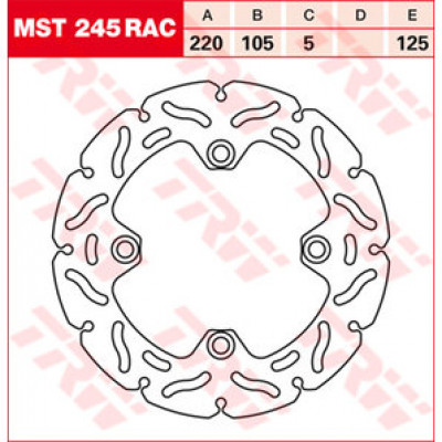 PLĂCUȚE FRÂNĂ SPATE TRW-LUCAS MST245RAC
