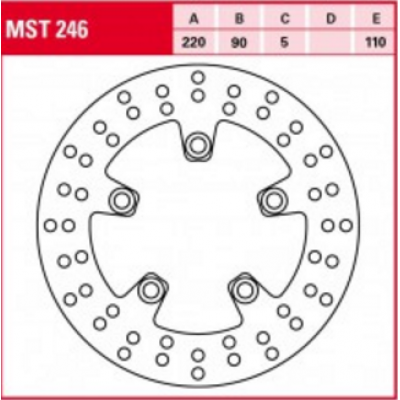 PLĂCUȚE FRÂNĂ SPATE TRW-LUCAS MST246 PLĂCUȚE FRÂNĂ SPATE TRW-LUCAS MST246
