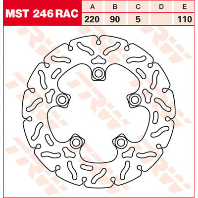 PLĂCUȚE FRÂNĂ SPATE TRW-LUCAS MST246RAC PLĂCUȚE FRÂNĂ SPATE TRW-LUCAS MST246RAC