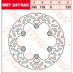 PLĂCUȚE FRÂNĂ SPATE/FAȚĂ TRW-LUCAS MST247RAC thumb