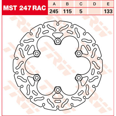 PLĂCUȚE FRÂNĂ SPATE/FAȚĂ TRW-LUCAS MST247RAC PLĂCUȚE FRÂNĂ SPATE/FAȚĂ TRW-LUCAS MST247RAC