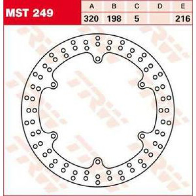 Plăcuțe frână față TRW-LUCAS MST249 Plăcuțe frână față TRW-LUCAS MST249