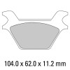 Garnituri frână FERODO FDB2001P