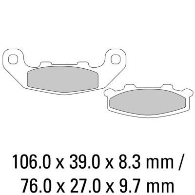 Garnituri frână FERODO FDB508P