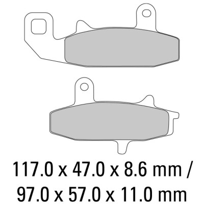 Garnituri frână FERODO FDB606P