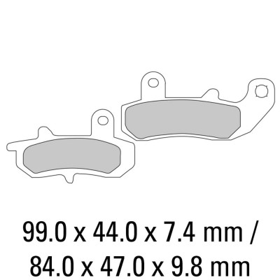 Garnituri frână FERODO FDB607P