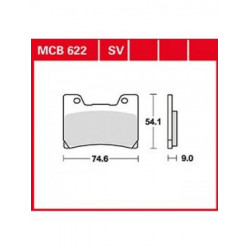 Garnituri frână TRW MCB622SV