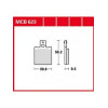 Garnituri frână TRW MCB623