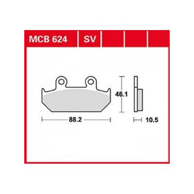 Garnituri frână TRW MCB624SV