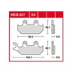 Garnituri frână TRW MCB627 thumb