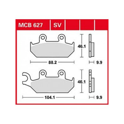 Garnituri frână TRW MCB627