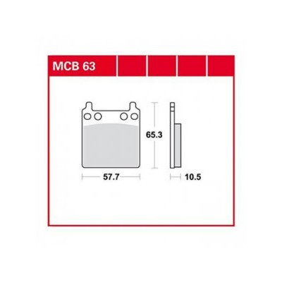 Garnituri frână TRW MCB63