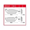 Garnituri frână TRW MCB631 thumb