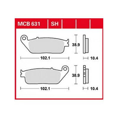 Garnituri frână TRW MCB631