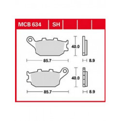Garnituri frână TRW MCB634SH Garnituri frână TRW MCB634SH