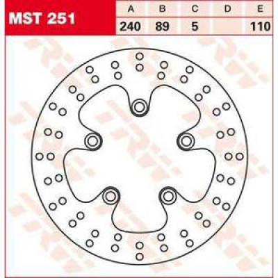 PLĂCUȚE FRÂNĂ SPATE TRW-LUCAS MST251 PLĂCUȚE FRÂNĂ SPATE TRW-LUCAS MST251