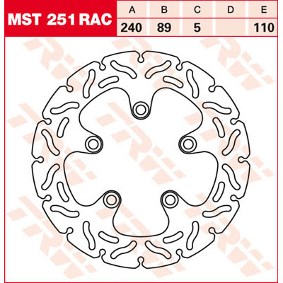 PLĂCUȚE FRÂNĂ SPATE TRW-LUCAS MST251RAC PLĂCUȚE FRÂNĂ SPATE TRW-LUCAS MST251RAC