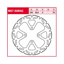 Plăcuțe frână față TRW-LUCAS MST269RAC