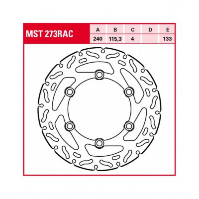 Plăcuțe frână față TRW-LUCAS MST273RAC Plăcuțe frână față TRW-LUCAS MST273RAC