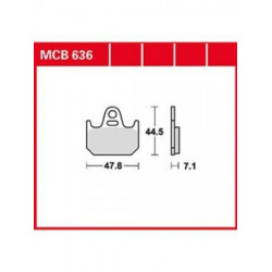 Garnituri frână TRW MCB636