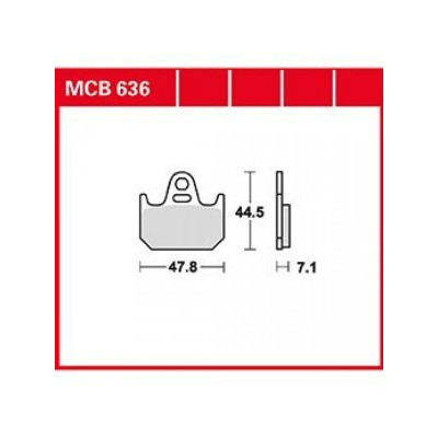 Garnituri frână TRW MCB636