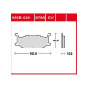 Garnituri frână TRW MCB640