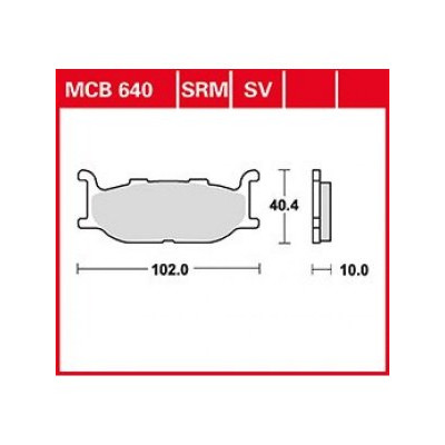 Garnituri frână TRW MCB640
