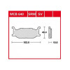 Garnituri frână TRW MCB640SRM
