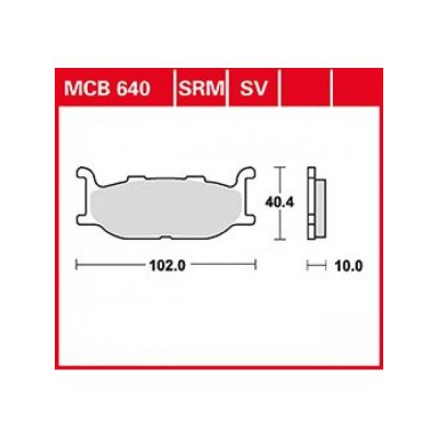 Garnituri frână TRW MCB640SRM