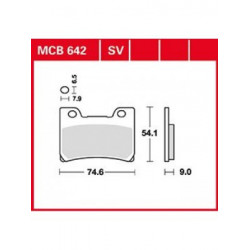 Garnituri frână TRW MCB642