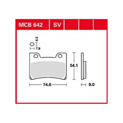 Garnituri frână TRW MCB642SV