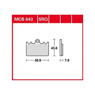 Garnituri frână TRW MCB643