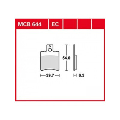 Garnituri frână TRW MCB644