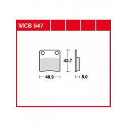 Garnituri frână TRW MCB647