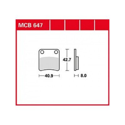 Garnituri frână TRW MCB647