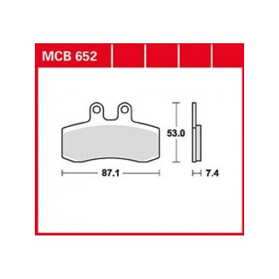 Garnituri frână TRW MCB652
