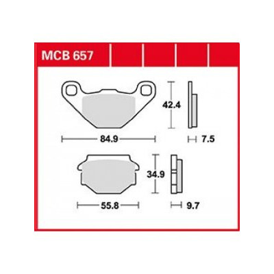 Garnituri frână TRW MCB657