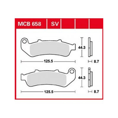 Garnituri frână TRW MCB658SV