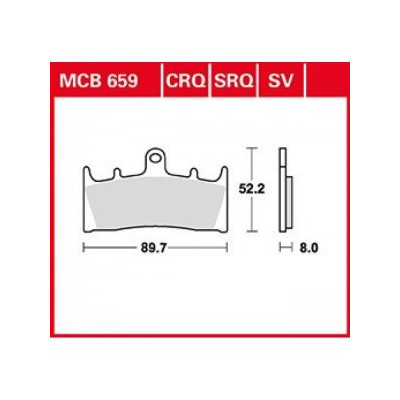 Garnituri frână TRW MCB659