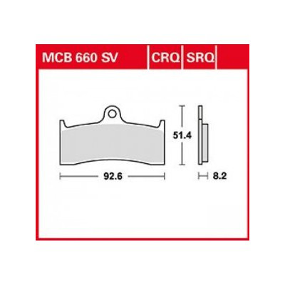 Garnituri frână TRW MCB660SV