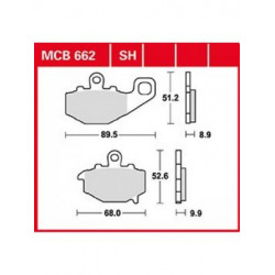 Garnituri frână TRW MCB662SH