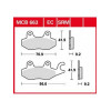 Garnituri frână TRW MCB663