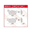 Garnituri frână TRW MCB575SR thumb