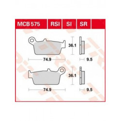 Garnituri frână TRW MCB575