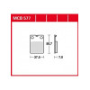 Garnituri frână TRW MCB577