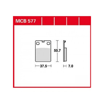 Garnituri frână TRW MCB577 Garnituri frână TRW MCB577