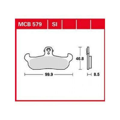 Garnituri frână TRW MCB579 Garnituri frână TRW MCB579